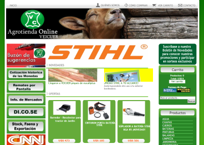 Sitio web para Agrotienda