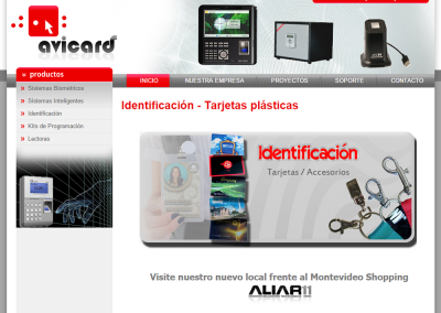 Sitio web para sistemas de identificación