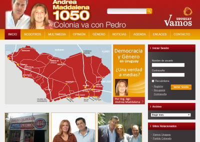 Sitio web para agrupación política