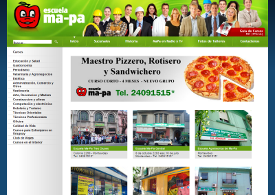 Sitio web para escuela de oficios