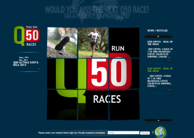 Sitio web Q50 Races