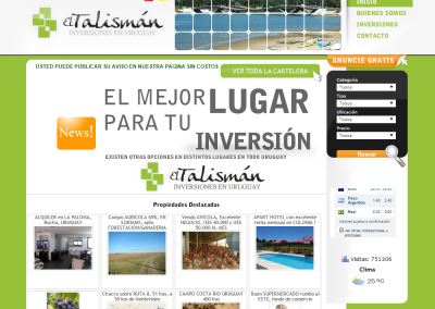 Sitio web para inversiones